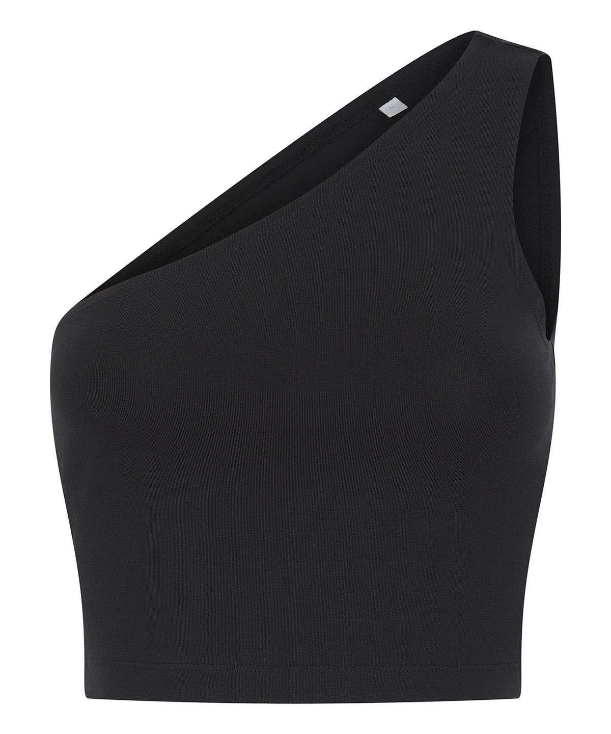 The One-Shoulder Essential — Cropped Top